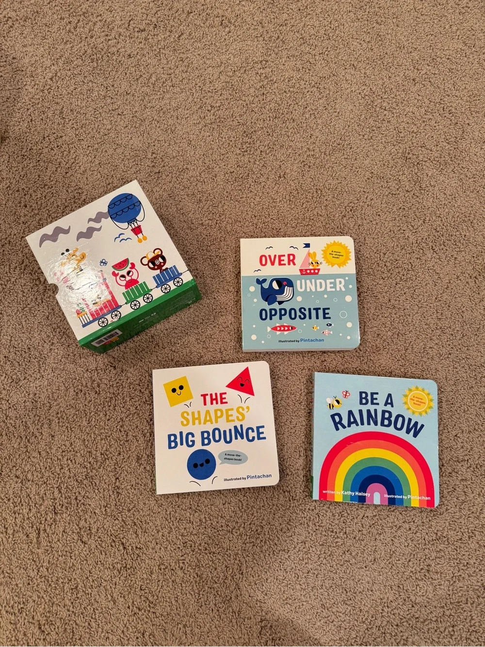 KiwiCo Children’s Board Book Set Shapes, Colors & Opposites